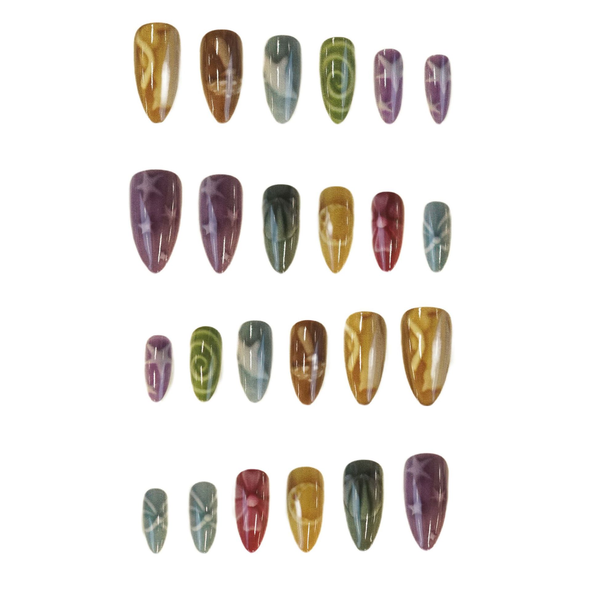 24pcs Bows and Hearts Fake Nai - đánh giá và giá Nail Art Full Motif