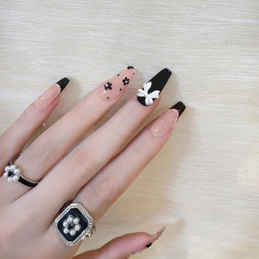 24Pcs/Box Blush France T Long  - đánh giá và giá Nail Art France